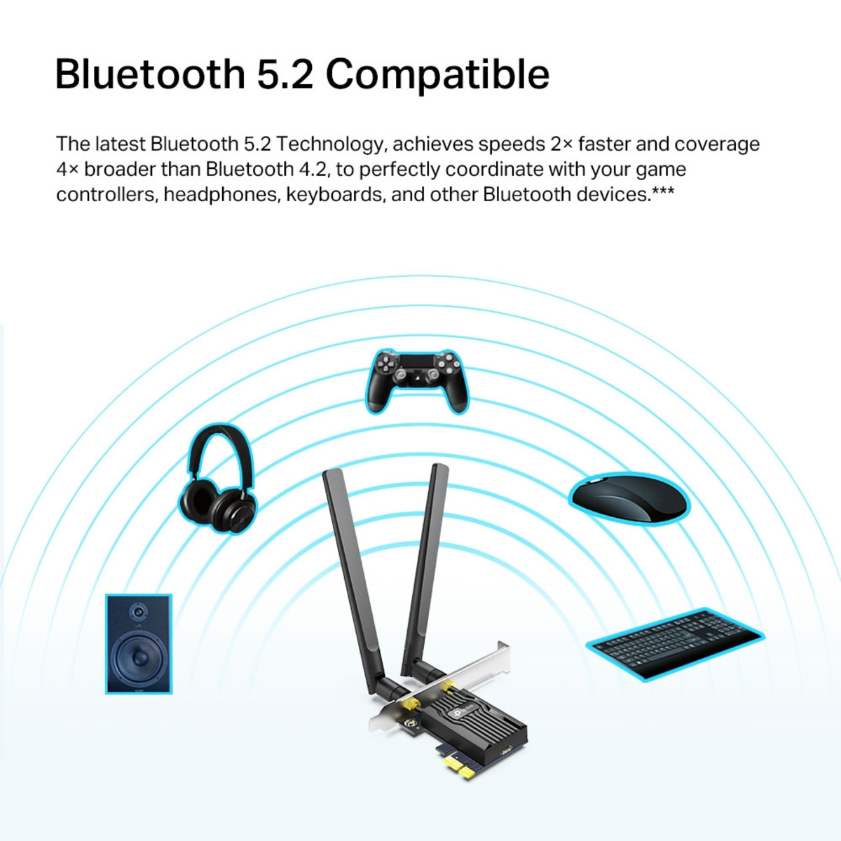 AX1800  Bluetooth 5.2 PCIe Adapter