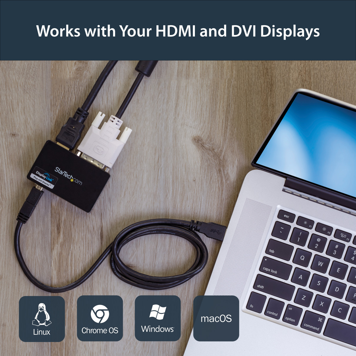 USB 3.0-HDMI and DVI Ext Video Card Adpt