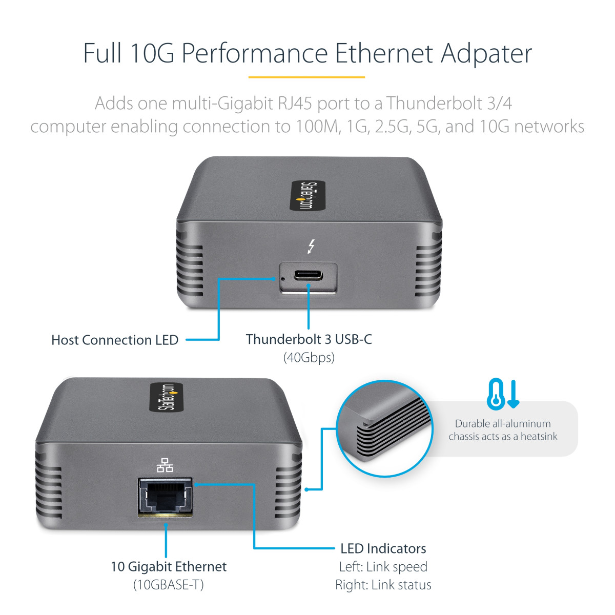 Thunderbolt 3 to Ethernet Adapter 10G