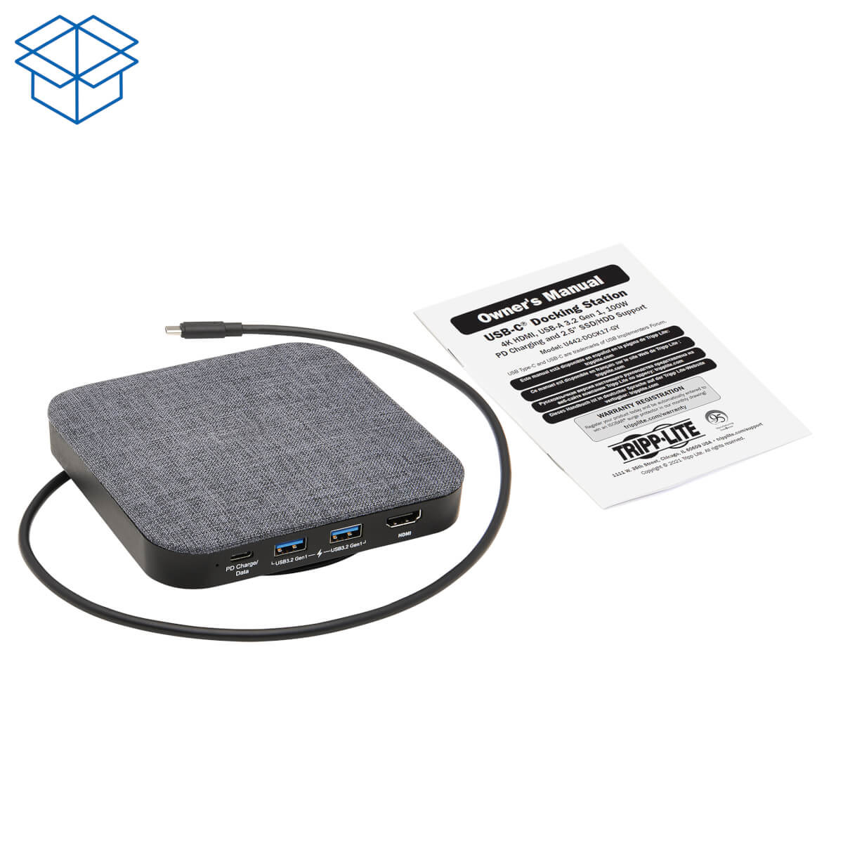 USB C DOCK 4K HDMI USB-A/USB C HUB 100W