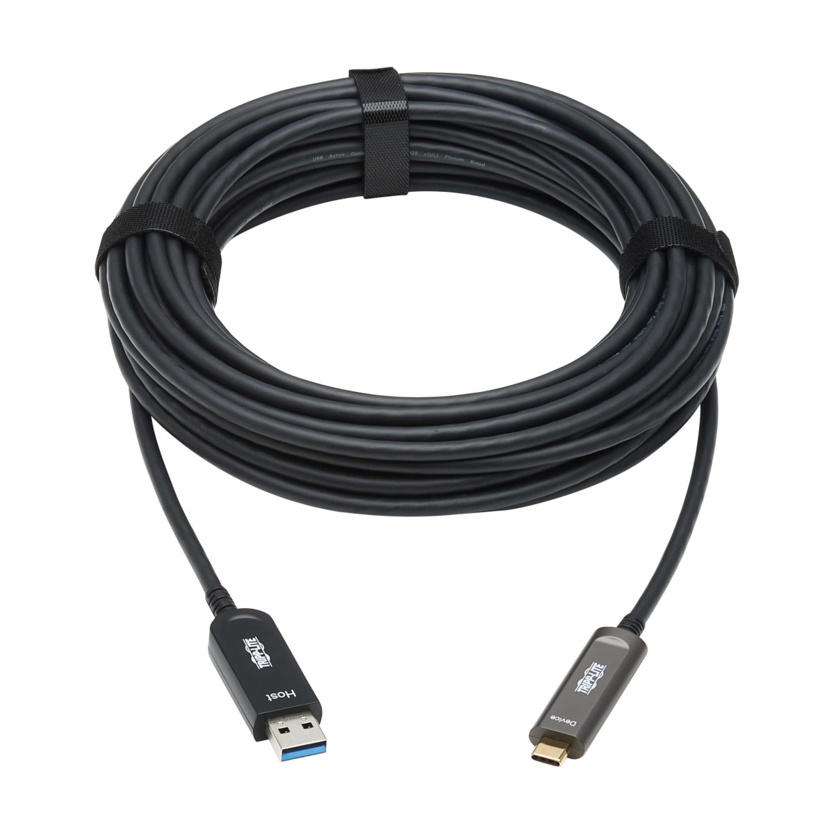 USB-A To USB-C AOC Cable (M/M)  BLK 10 m