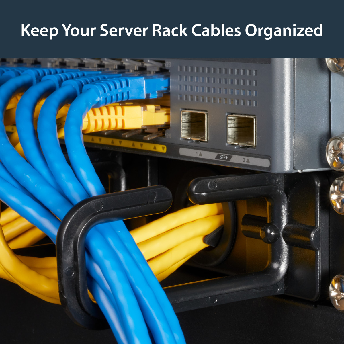 1U Server Rack Cable Management Panel