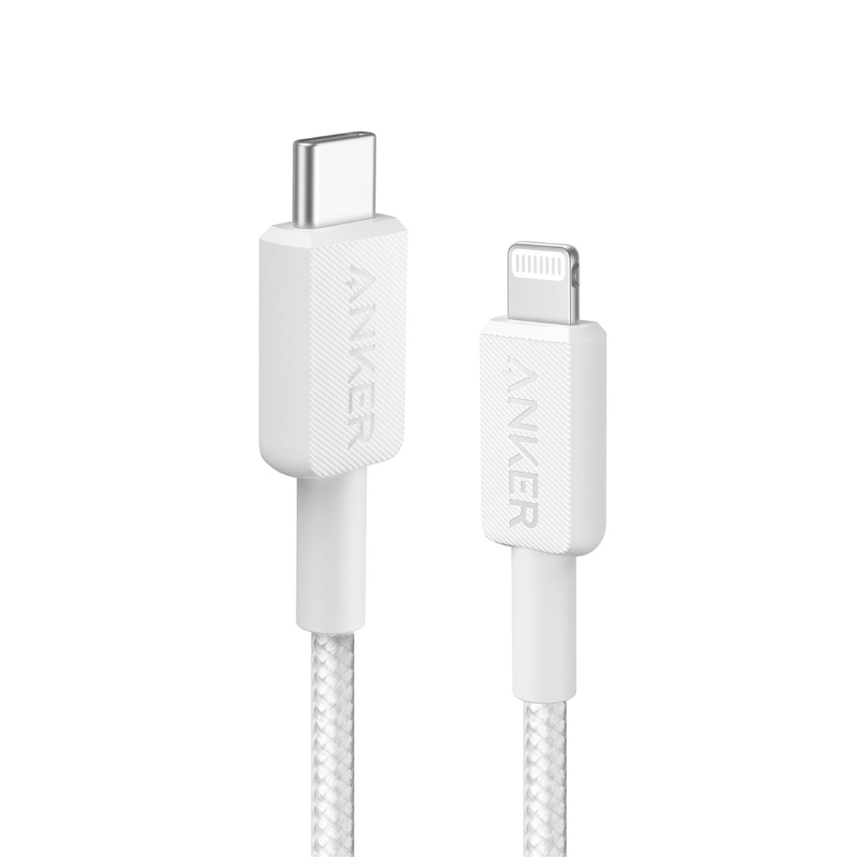322USB-CLightningCable 6ft Braided White