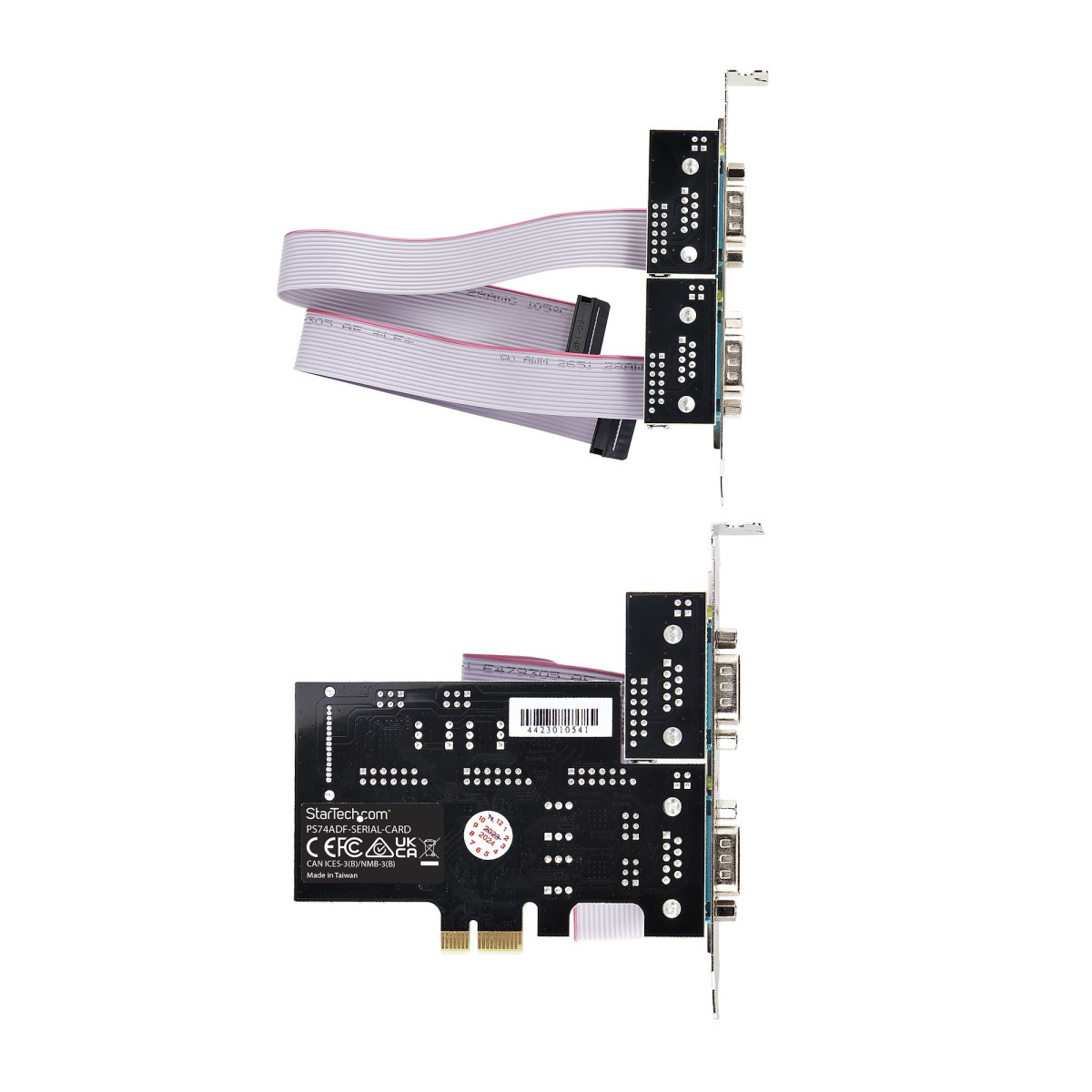 4-Port Serial PCIe Card RS232/422/485