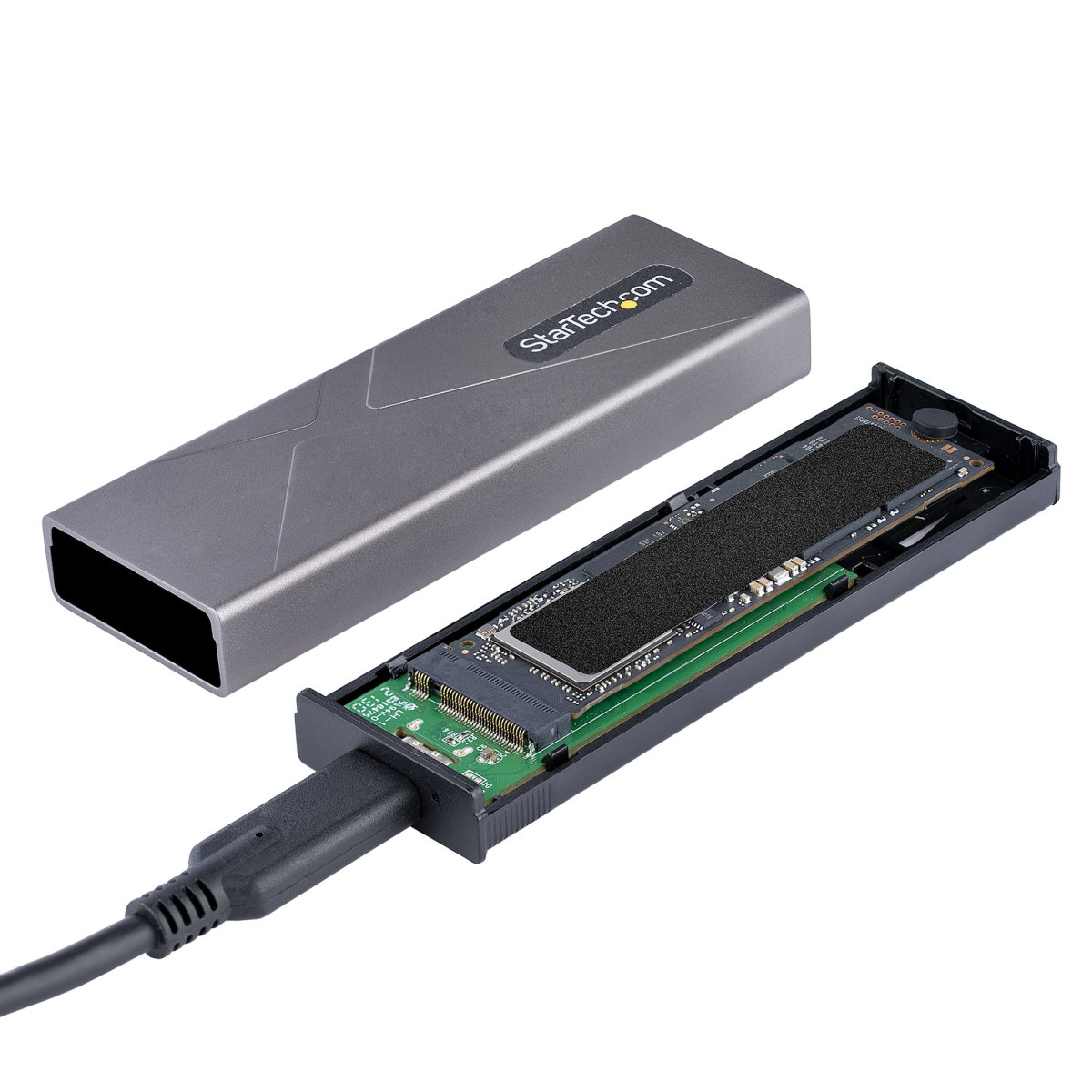 M.2 PCIe NVMe/M.2 SATA SSD USB Enclosure