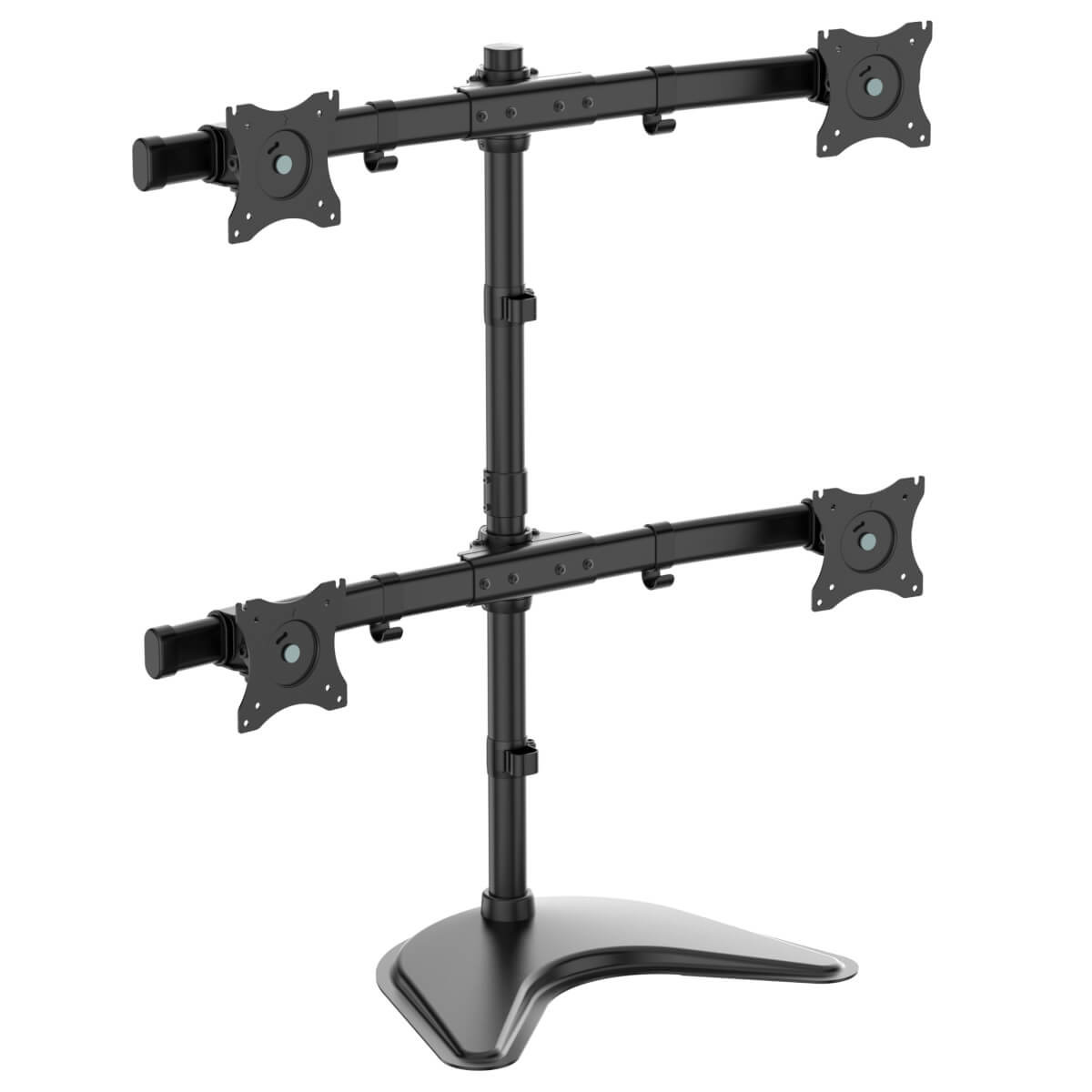 TV Desk Mount Monitor Stand Quad 13-27in
