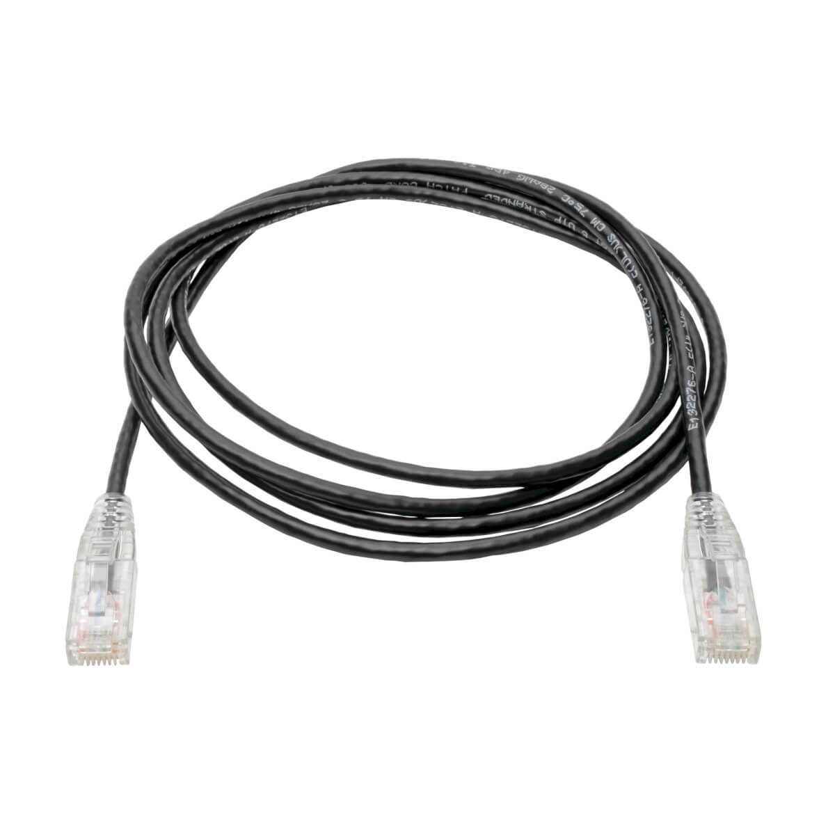 Cat6 Gigabit Snagless UTP Slim BLK 1.52m