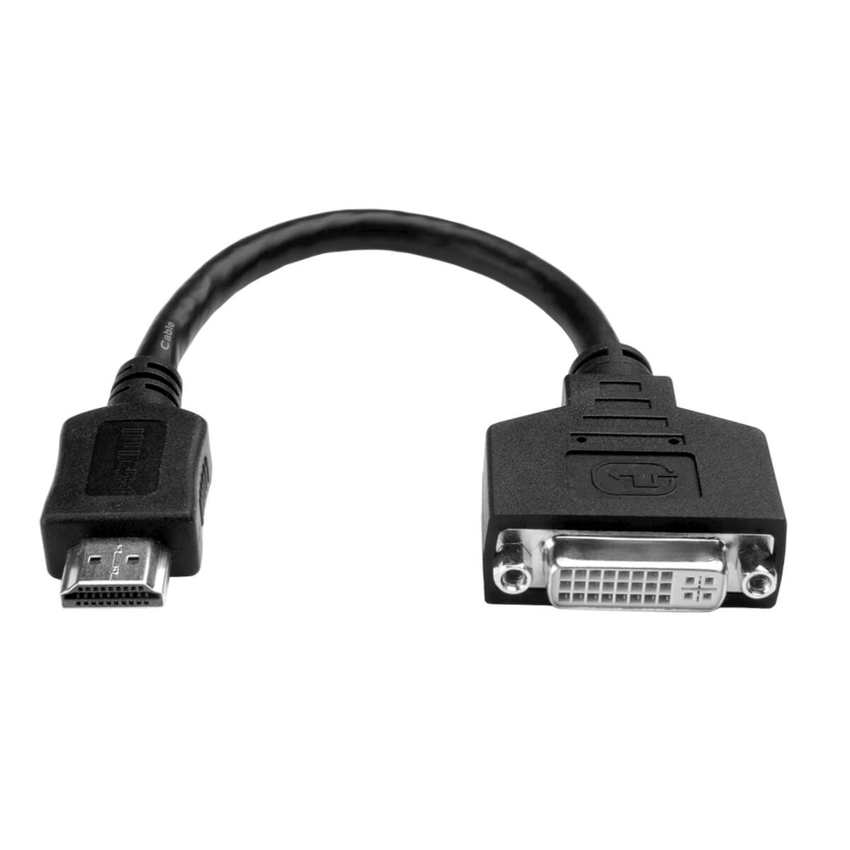 HDMI Male-DVI Female Adapter Cable 8in