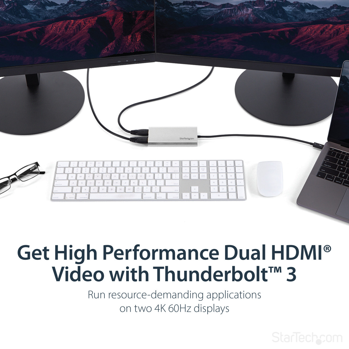 Thunderbolt 3 to Dual HDMI - 4K 60Hz