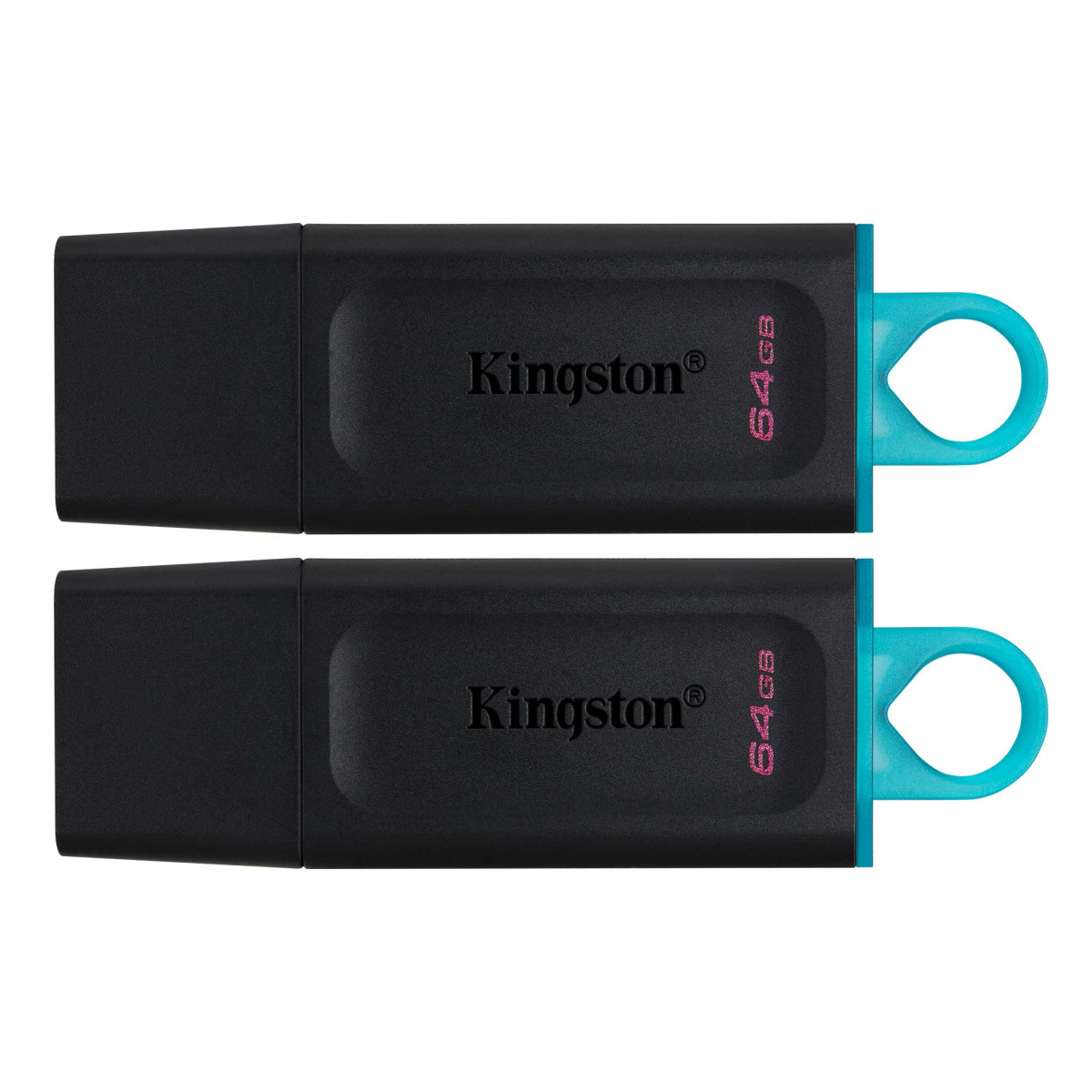 FD 64GB Exodia USB3.2 Blk & Teal 2PK