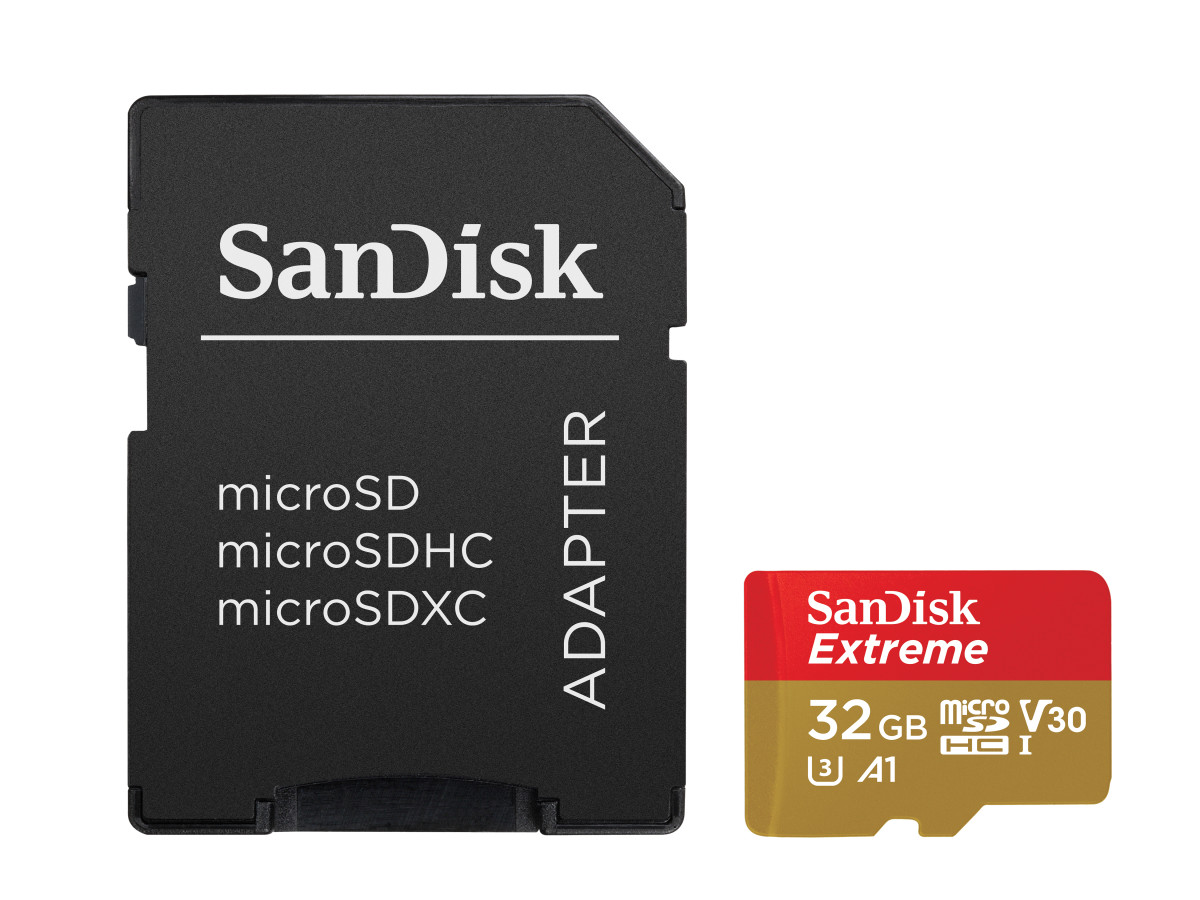Extreme microSDHC 32GB + SD Ad 100MB/s