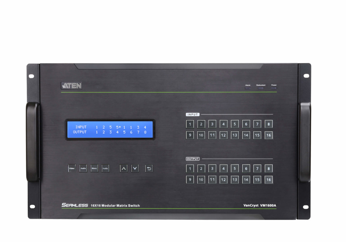 VM1600A 16x16 Modulr Digtl Matrix Switch