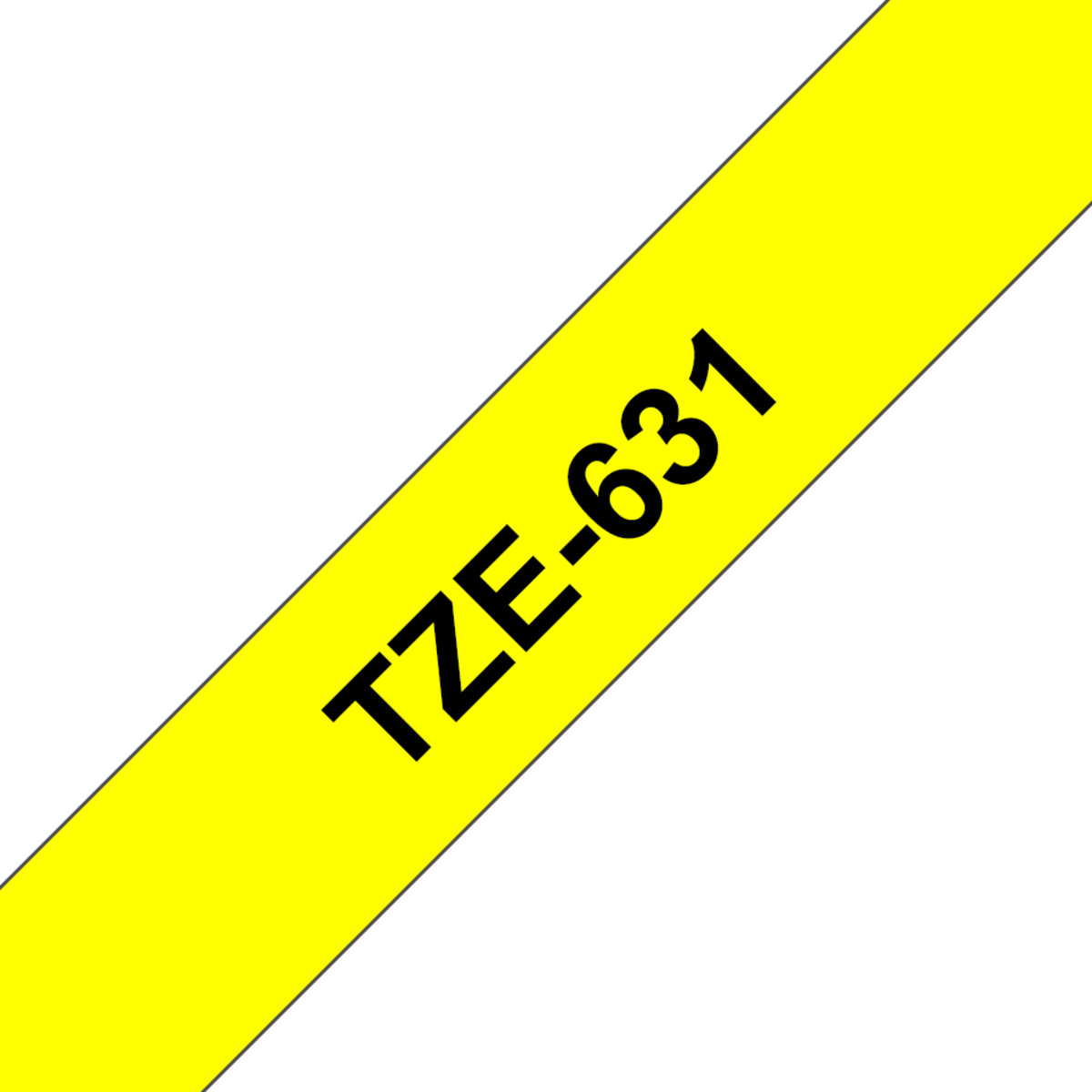 TZE631 Black On Yellow Label Tape