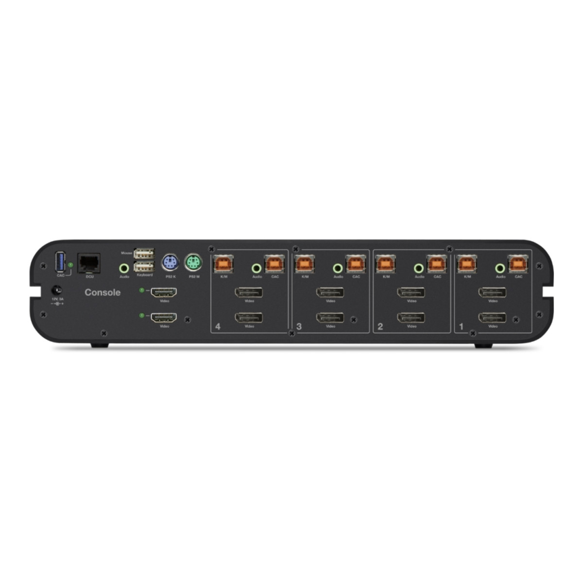 Secure DP KVM 4Port Dual-Head F1DN104W-3