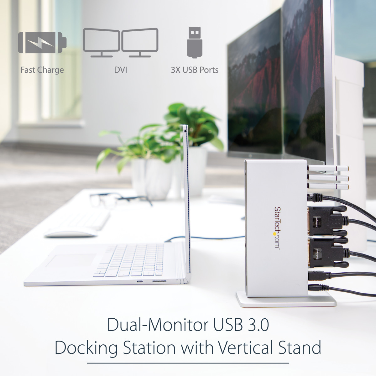 Universal USB 3.0 Laptop Docking Station