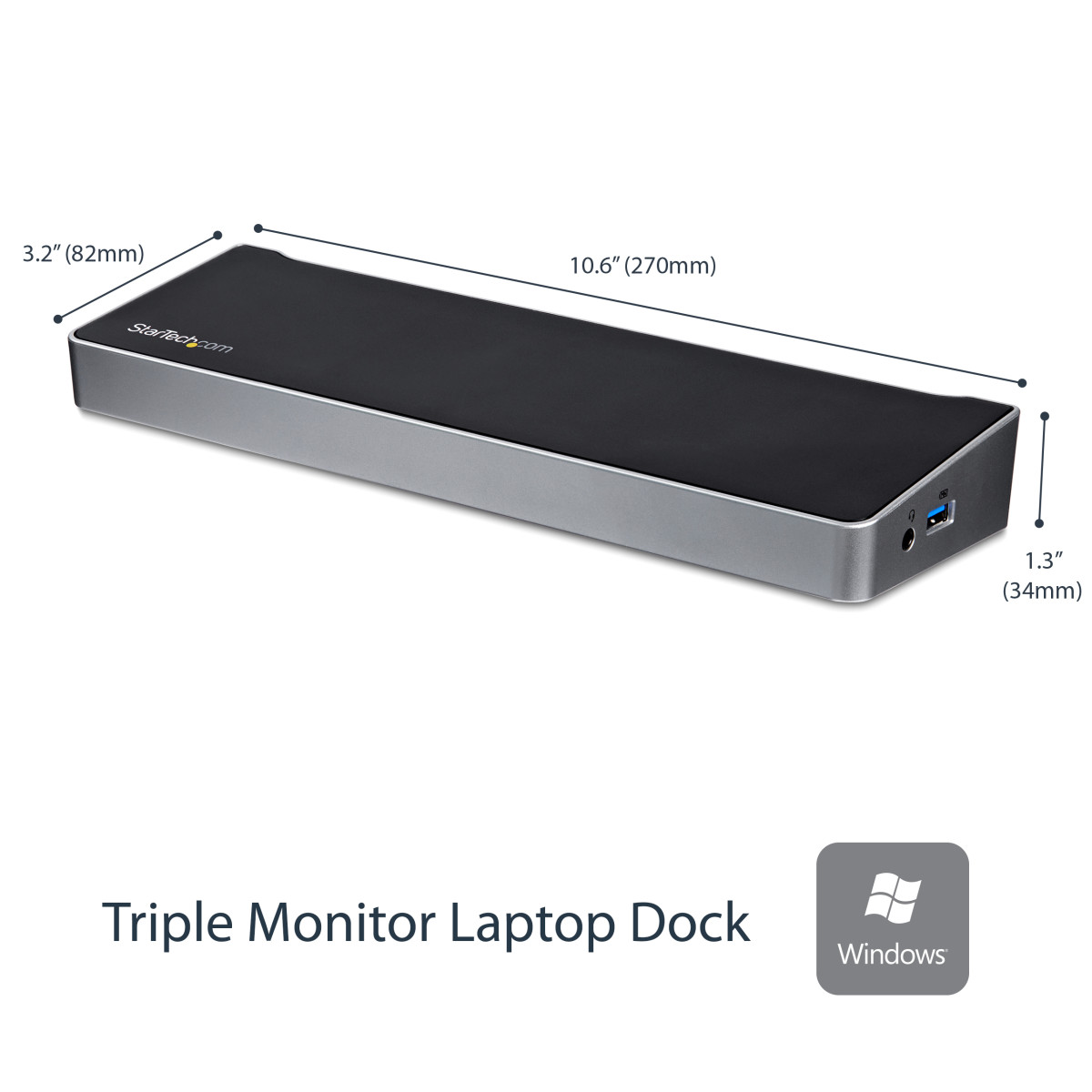 Triple-Video Docking Station for Laptops