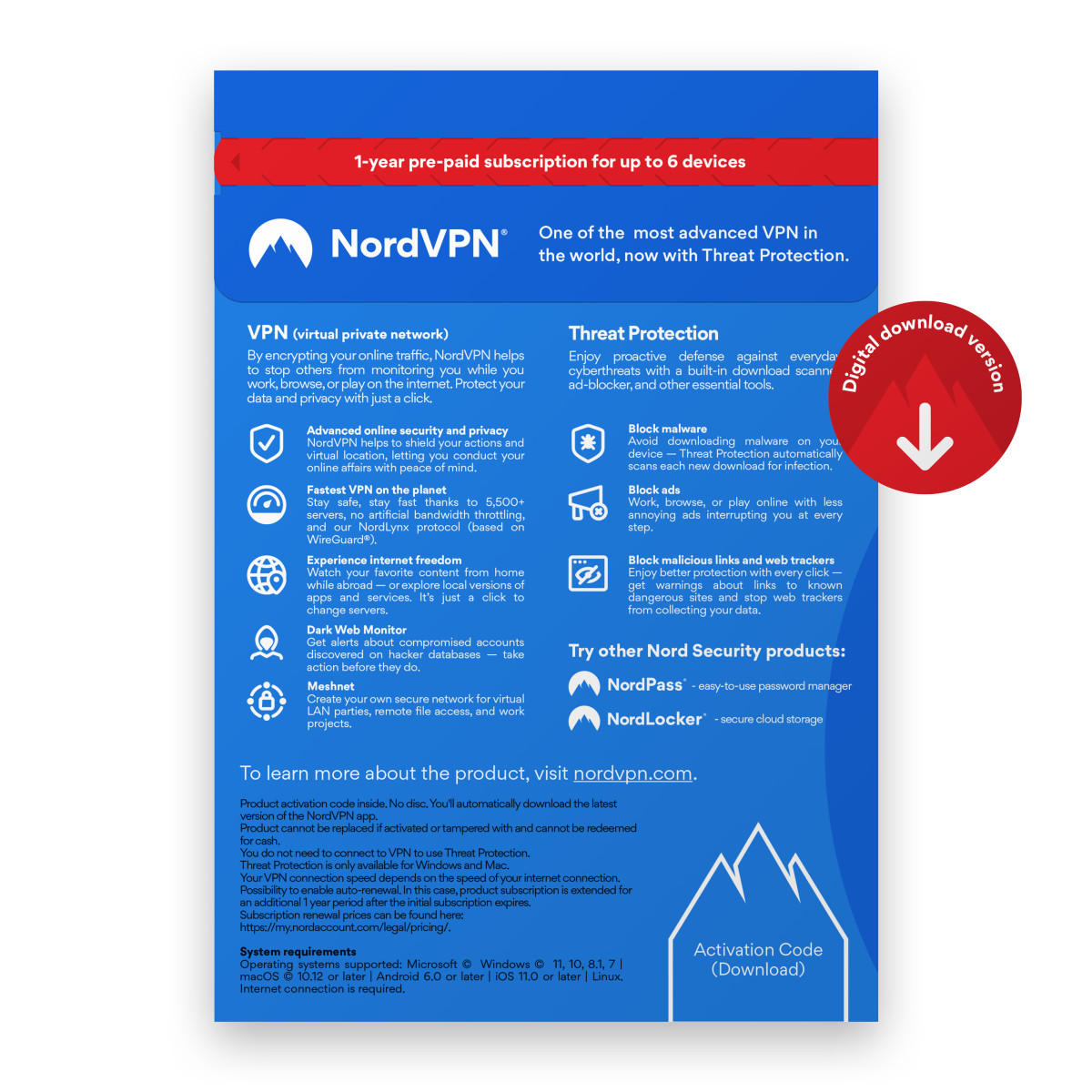 NordVPN 1-Year VPN Plan (Digital)
