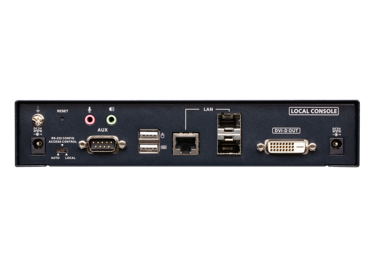 2K DVI-D KVM ov. IP 2T1R (Dual SFP)