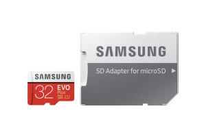 Flash Card 32GB Evo Plus Micro-SD w/a