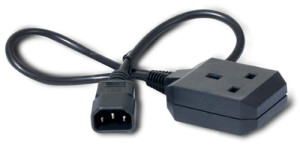 APC, Power Cord C14 to BS1363 socket (UK)