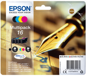 16 Black Colour Ink Multi