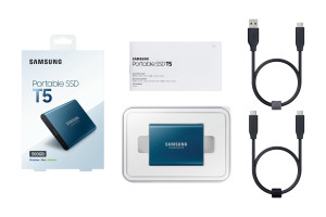 SSD Ext 500GB T5 Blue USB3.1 Gen2 USB-C