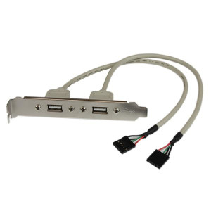 Startech, 2 Port USB A Female Slot Plate Adapter