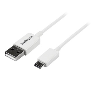 Startech, 1m White Micro USB Cable - A to Micro B