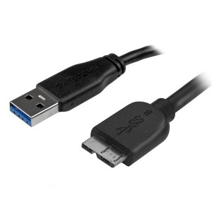 Startech, 2m Slim SS USB 3.0 A to Micro B Cable