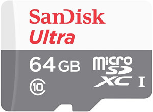 Sandisk, FC 64GB Ultra CL10 100MBs MicroSD XC +AD
