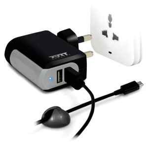 Port Europe, Wall Charger 2 Usb + Type C - Uk