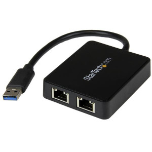 Startech, USB 3.0 to Dual Port 1GB Adapter NIC