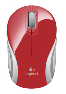 Logitech, Wireless Mini Mouse M187 Red