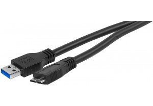 EXC, USB 3.0 A to micro B  Black- 5 m