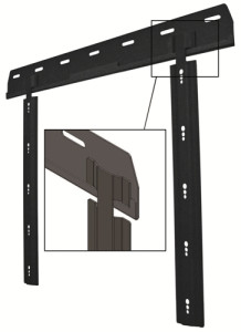 Unicol, UTM Slim Wall Mount 680mm 33-57 35kg