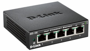D-Link, 5-Port 10/100 Metal Housing Dt Switch