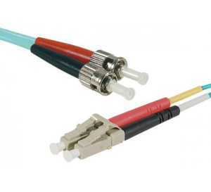 Fiber OM3 50/125 LC/ST Aqua 10 m