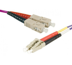 Fiber OM3 50/125 SC/LC Purple 3 m