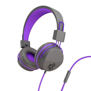 JLab Audio, Folding Kids Headphones Purple/Grey