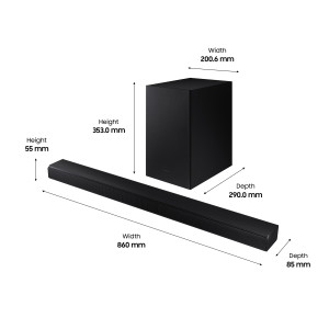 A550 Soundbar with Wireless Sub