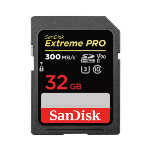 FC 32GB Ext Pro CL10 U3 V90 SDHC 300MBs