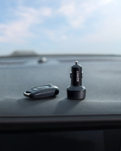 PD PD+2 18W USB-C + 15W USB-A BLK