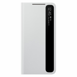 Samsung, O1 Clear View Cover (EW)-Light Gray