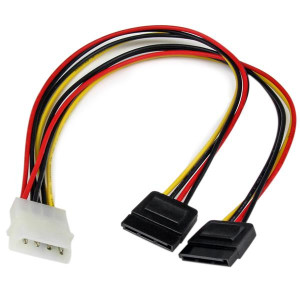 Startech, 12 LP4 to 2x SATA Power Y Cable Adapter
