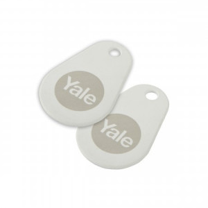 Yale, Smart Lock Key Tag Twin Pack White