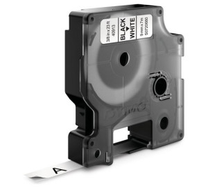 D1 Tape 9mm Black on White
