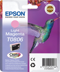 Epson, T0806 Light Magenta Ink