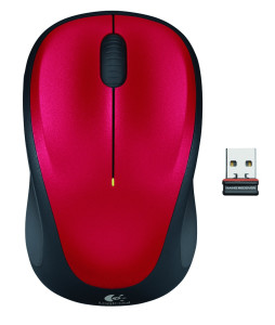 Logitech, Wireless Mouse M235 Red