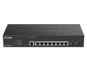 D-Link, 8-port Gbit PoE Managed Switch 2 x SFP