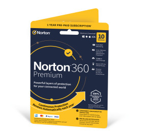 Norton, 360 Premium 75GB 10 Device 12MO